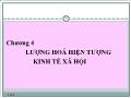 Toán học - Chương 4: Lượng hoá hiện tượng kinh tế xã hội