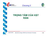 Vật lý - Chương 5: Trọng tâm của vật rắn