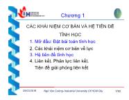 Vật lý - Mở đầu - Đặt bài toán tĩnh học