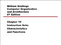 William stallings computer organization and architecture 6th edition - Chapter 10: Instruction sets: Characteristics and functions