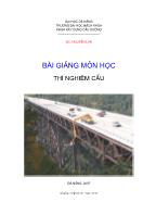 Bài giảng môn học Thí nghiệm cầu