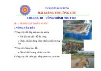 Bài giảng thi công cầu - Chương III: Công trình phụ trợ