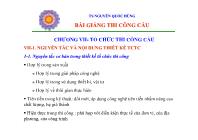 Bài giảng thi công cầu - Chương VII: Tổ chức thi công cầu