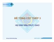 Bộ môn Kỹ thuật xây dựng - Bê tông cốt thép 3