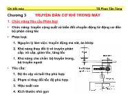 Chi tiết máy - Chương 3: Truyền dẫn cơ khí trong máy