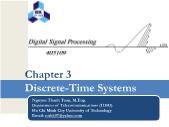 Digital Signal processing - Chapter 3: Discrete - Time systems