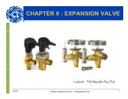 Kĩ thuật lạnh - Chapter 8: Expansion valve