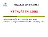 Kĩ thuật thi công - Chương 6: Công tác hoàn thiện