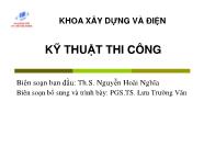 Kĩ thuật thi công - Chương 7: Thi công lắp ghép - Các công tác chuẩn bị