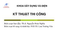 Kĩ thuật thi công - Chương 7: Thi công lắp ghép - Nguyên tắc chung thi công lắp ghép nhà công nghiệp