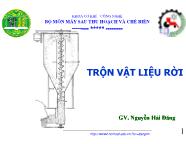 Kiến trúc xây dựng - Trộn vật liệu rời