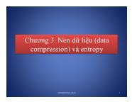 Lý thuyết thông tin - Chương 3: Nén dữ liệu (data compression) và entropy