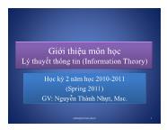 Lý thuyết thông tin (Information Theory)