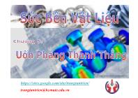 Tài liệu môn Sức bền vật liệu - Chương 5: Uốn phẳng thanh thẳng