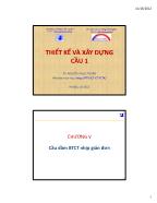 Thiết kế và xây dựng cầu 1 - Chương V: Cầu dầm bê tông cốt thép nhịp giản đơn