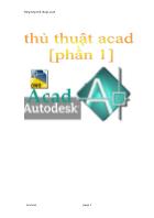 Tổng hợp thủ thuật acad